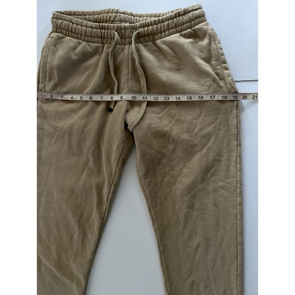 Talentless Sweatpants Joggers Women S Beige White Drawstring Pockets Athleisure - Picture 6 of 10